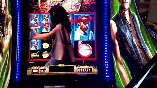 The Walking Dead 2 Slot Machine Bonus Win •Michonne Attack and Symbols WIN•Live Play Max Bet