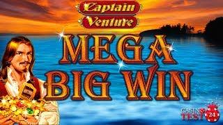 MEGA BIG WIN on Captain Venture - Novomatic Slot - 1€ BET!