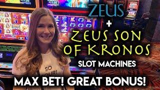 FINALLY! Got the FREE SPINS on Zeus Son of Kronos Slot Machine!