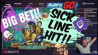 Big Bet!! Sick Line Hit Win From Rise Of Dead Slot!!