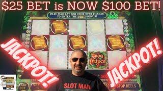 #JACKPOT on CLASSIC IGT THE FROG PRINCE ll SLOT MACHINE!