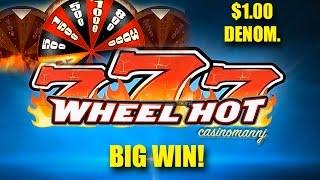 777 Wheel HOT - **BIG** WHEEL WIN! - HIGH Denom. - Slot Machine Bonus