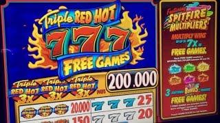 IGT TRIPLE RED HOT 777 - 3 Reel Slot Machine - Bonus with Retrigger - a win is a win - Good Win ?