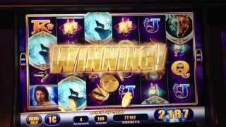 Awesome Reels- Lone Wolf slot machine Bonus Win