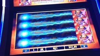 WMS' Great Zeus Slot Machine - Nice Bonus Win