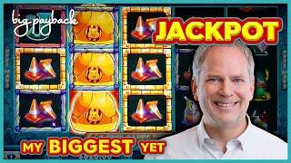 MY BIGGEST JACKPOT! on Lock It Link Huff N' Puff Slot - $25 BET BONUS!