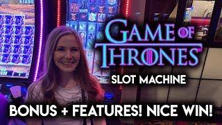 Original Game of Thrones Slot Machine! BONUS! Awesome Random Features! Nice WIN!!