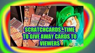 SCRATCHCARDS......GIVEN AWAY TO THE VIEWERS.....THE LUCKY LOT....