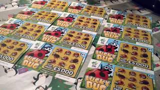 Scratchcard Game on..Lots of LUCKY BUGS..and 2x 250.000..2x COOL FORTUNES..TRIPLE LUCKY 7