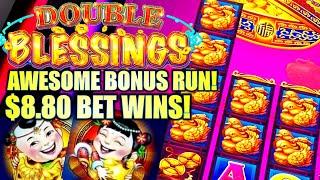 ⋆ Slots ⋆HUGE WIN RUN!! ⋆ Slots ⋆ $8.80 MAX BET DOUBLE BLESSINGS Slot Machine (SG Gaming)
