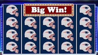 Super Bowl XLIX PATRIOTS BIG WIN Slot Machine Bonus