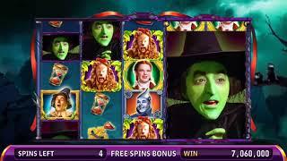 THE WIZARD OF OZ: WONDERFUL LAND OF OZ Video Slot Casino Game with WITCH'S CASTLE FREE SPIN BONUS