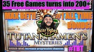 TBT OVER 200 FREE SPINS Great Tutankhamun Mysteries slot Machine bous