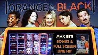 Orange is the New Black Slot Machine - MAX BET! - Bonus & Line Hit, Big Wins!