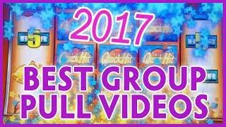 • GROUP SLOT PULL Best of 2017 Videos • • WINS of $500++ • Slot Machine Pokies w Brian Christopher