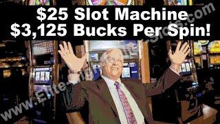 •WOW! $25 Slot Machine! $3,125 Bucks Per Spin! Aristocrat, High Limit Vegas Casino Jackpot Handpay •