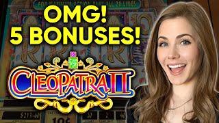 CRAZY Back To Back BONUSES! Cleopatra 2 Slot Machine! Awesome Run!
