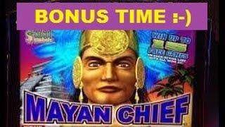 Mayan Chief - NICE BONUS WIN - Free Games w/re-trigger