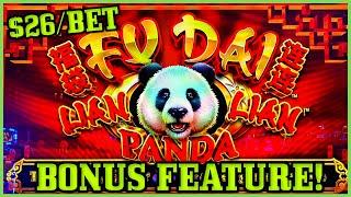 Fu Dai Lian Lian Panda Slot Machine ⋆ Slots ⋆️HIGH LIMIT MAX BET $26 Bonus Round Casino