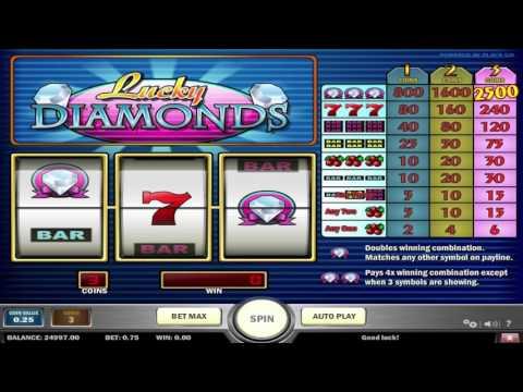 Free Lucky Diamonds slot machine by Play'n Go gameplay ★ SlotsUp 