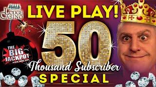 • 50000 Subscriber Live Slot Play Alert • #finally •