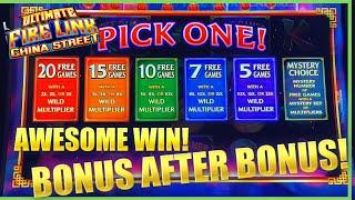 HIGH LIMIT Ultimate Fire Link China Street NICE WINNING SESSION ⋆ Slots ⋆(3) $20 Bonus Rounds Slot M