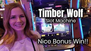 Timberwolf Deluxe Slot Machine •️•️ Nice Bonus WIN!!! •
