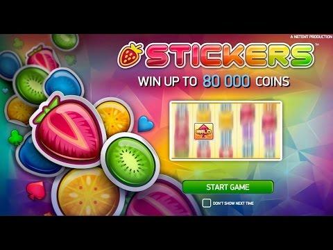 Free Stickers slot machine by NetEnt gameplay ★ SlotsUp
