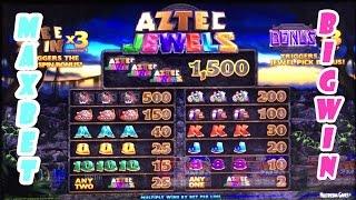 $$$$ Big Win On Aztec Jewelz MAX BET $$$$