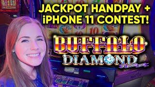 JACKPOT HANDPAY! Buffalo Diamond Slot Machine! Awesome BONUS! #Ad