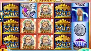 ZEUS Video Slot Casino Game with a "EPIC WIN" FREE SPIN BONUS