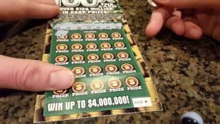 $4,000,000 100X THE CASH $20 ILLINOIS LOTTERY SCRATCH OFF. GET 11 FREE SHOTS TO WIN $100K!