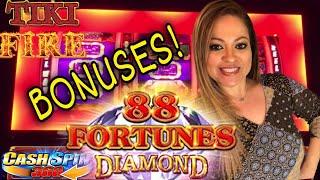 TIKI FIRE• CASH SPIN 360• AND 88 FORTUNES DIAMOND • BIG WINS!•••