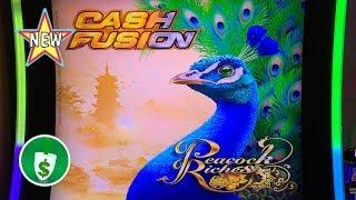 •️ New - Cash Fusion Peacock Riches slot machine, bonus