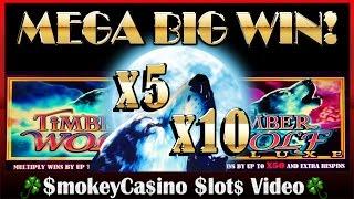 $$ TIMBERWOLF Legends Slot Machine MEGA BIG WIN! X5/X10 Pick ~ Aristocrat $$