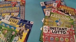 Wow!.What Scratchcard game..Instant £100..£250,000 Super 7.Lotto. Goldfever.(LIKES for another)