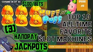 HIGH LIMIT Lock It Link Huff N' Puff (3) HANDPAY JACKPOTS ⋆ Slots ⋆ $100 Bonus Round Slot Machine NICE WIN
