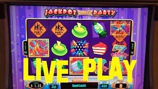 Jackpot Block Party Live Play 2 cent denom $8.00/SPIN WMS Slot Machine