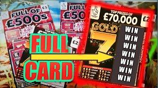 SHOCK..."FULL"....CARD...FULL OF £500..CASH VAULT..GOLD 7s..CASHWORD....
