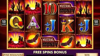 MUSTANG MONEY Video Slot Casino Game with a MUSTANG MONEY FREE SPIN BONUS