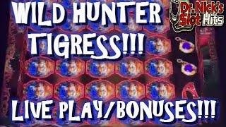 **LIVE PLAY/BONUSES & PROGRESSIVES!!!** | Wild Hunter Tigress Slot Machine (Gimmie Games)