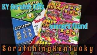 ScratchingKentucky Lottery tickets