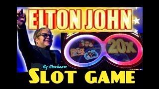 ELTON JOHN slot machine Bonus and Rocket Man Feature