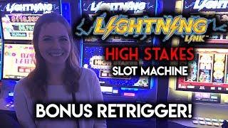 Lightning Link High Stakes! Slot Machine BONUS in a BONUS!!!