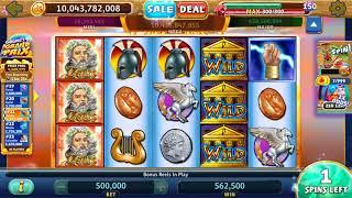 ZEUS Video Slot Casino Game with a FREE SPIN BONUS