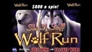 Wolf Run High Limit Slot Play $800 a spin • Slots N-Stuff