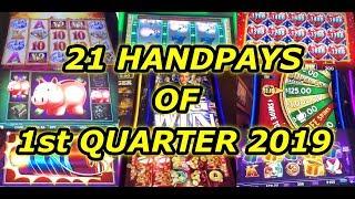21 Jackpot Handpays of First Quarter 2019