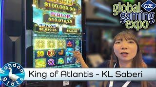 King of Atlantis Deluxe Slot Machine by KL Saberi at #G2E2022