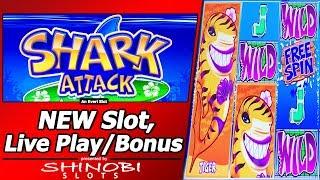 Shark Attack Slot - Live Play, Free Spins and Picking Bonus in New Everi game