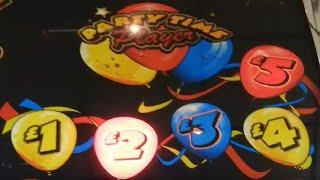 £5 Challenge Party Time Single Player Fruit Machine at Funland Hayling Island